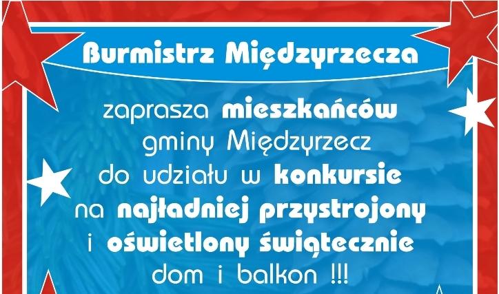 Ilustracja do informacji: Zapraszamy do udziału w konkursie na najładniej przystrojony i oświetlony dom i balkon