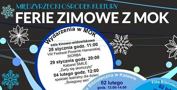 Ilustracja do informacji: Zapraszamy na zimowe ferie z MOK