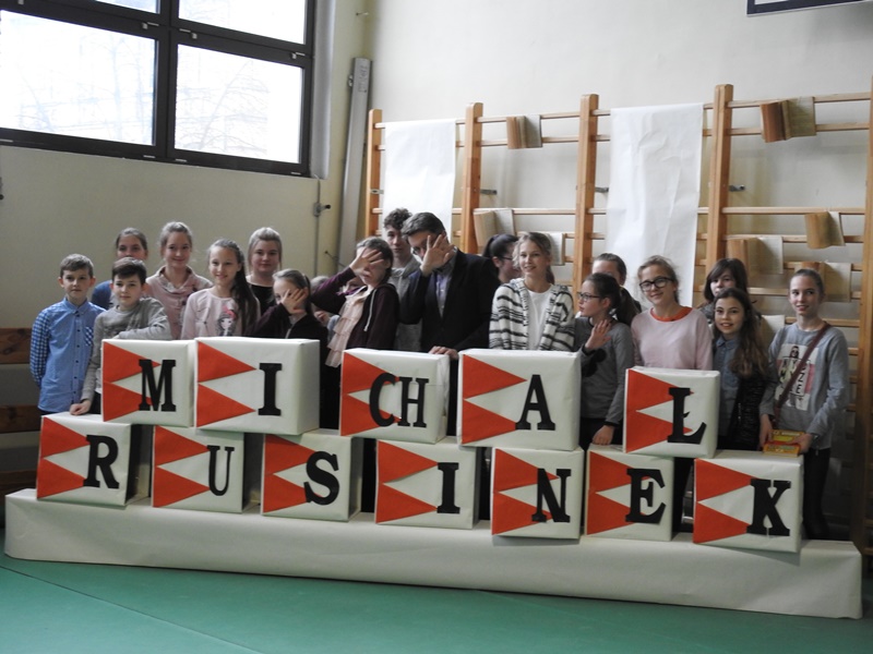 Ilustracja do informacji: Spotkanie z Michałem Rusinkiem.