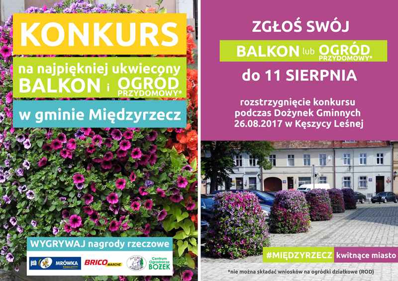 Ilustracja do informacji: Konkurs na najpiękniej ukwiecony balkon i ogród