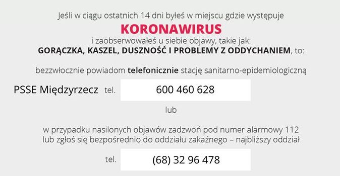 Ilustracja do informacji: Koronawirus: Informacja sanepidu