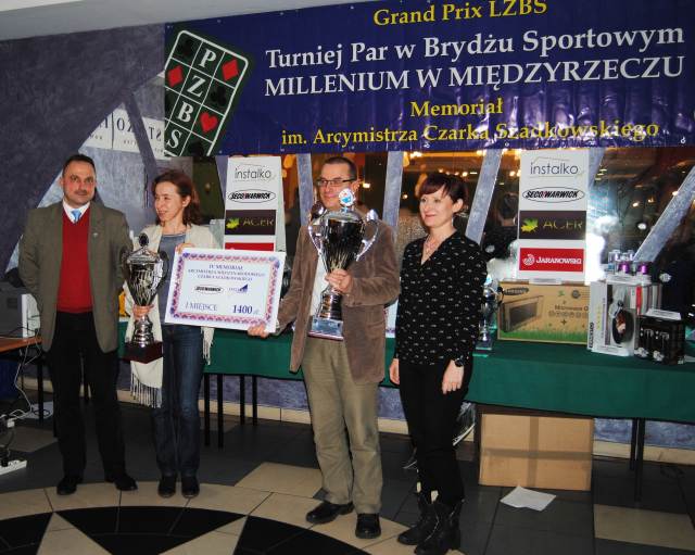 Ilustracja do informacji: 51. Turniej Brydża Sportowego Millenium IV Memoriał im. Arcymistrza Czarka Szadkowskiego w Międzyrzeczu