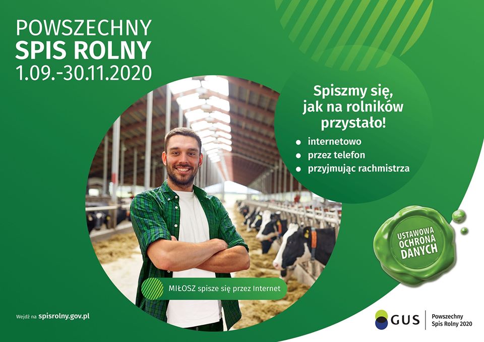 Ilustracja do informacji: Powszechny Spis Rolny 2020 coraz bliżej!