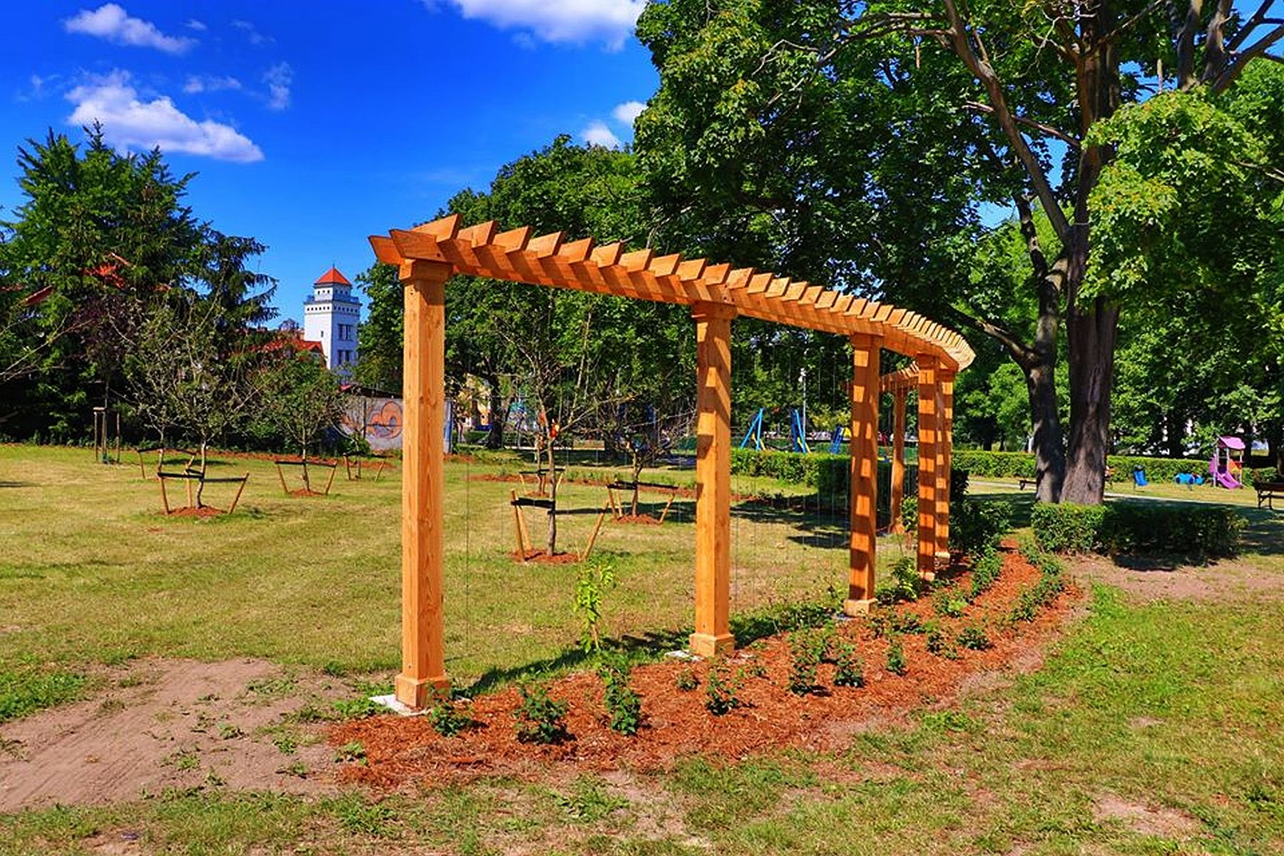 Ilustracja do informacji: Miasto zamienia się w kwitnący park 