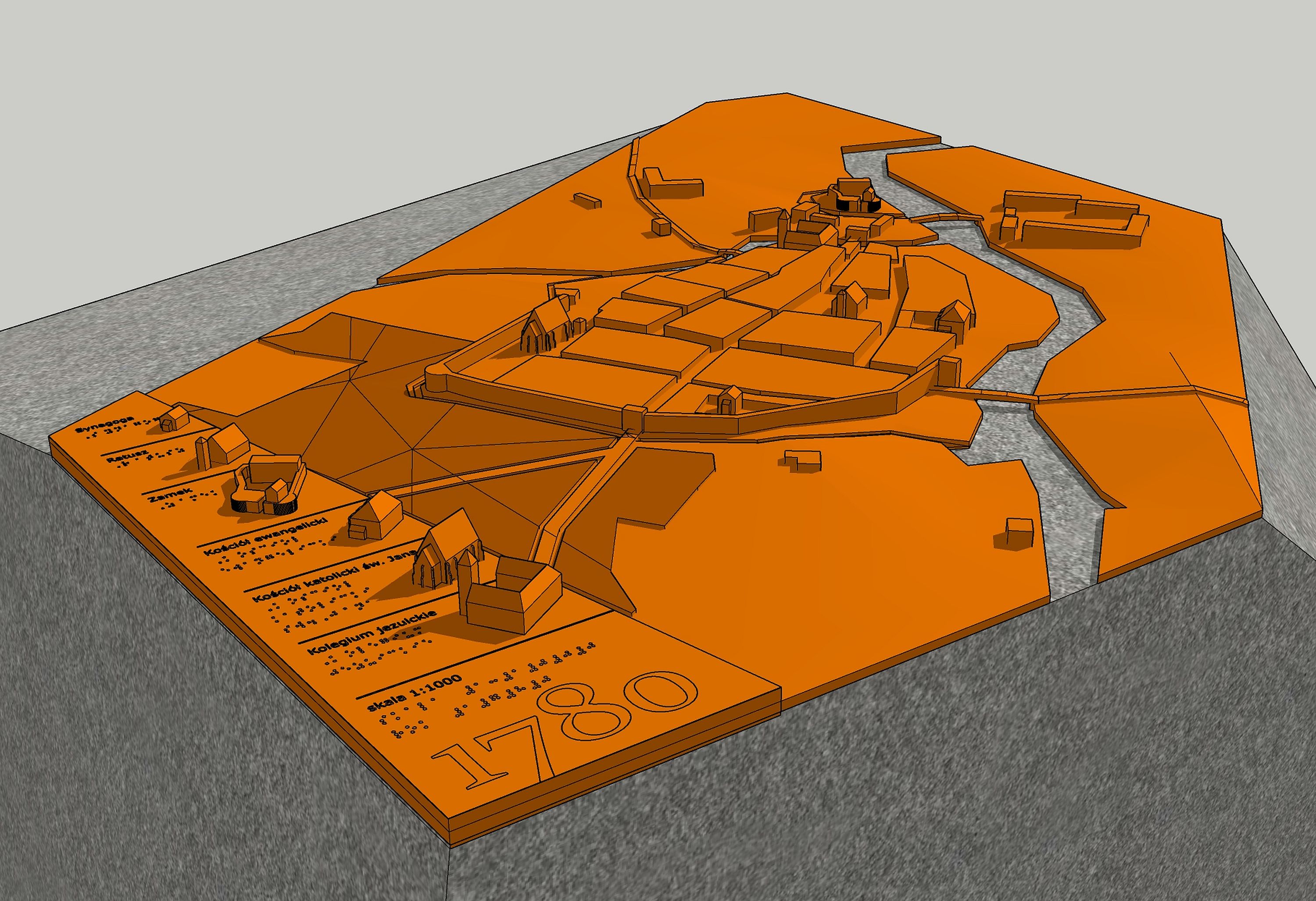 Ilustracja do informacji: Jak wyglądał Międzyrzecz w XVIII w? Makietę dawnego miasta zobaczymy… na skwerze przy ratuszu! 