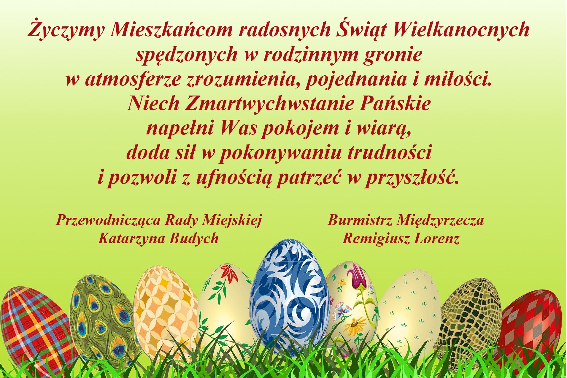 Ilustracja do informacji: Życzenia dla Mieszkańców