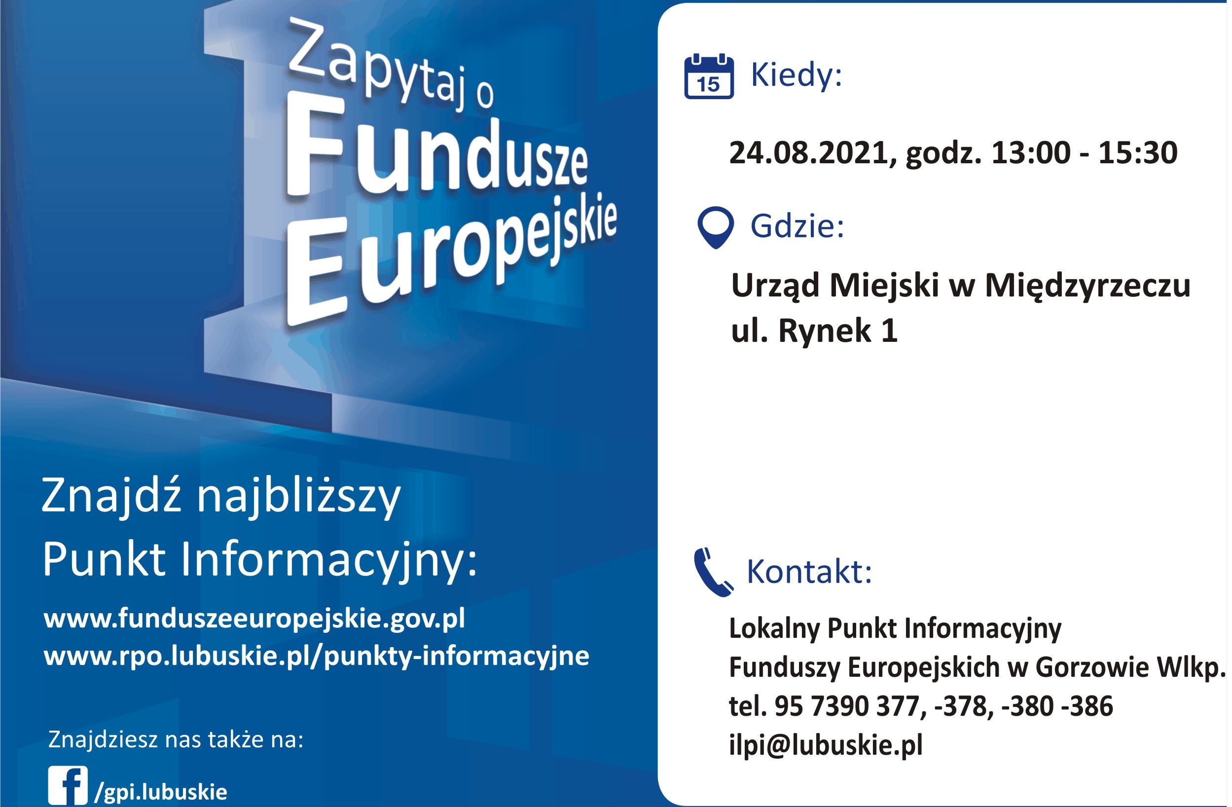 Ilustracja do informacji: Mobilny Punkt Informacyjny w Międzyrzeczu 