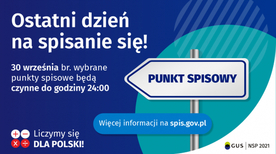 Ilustracja do informacji: Uwaga: Dziś ostatni dzień Narodowego Spisu Powszechnego