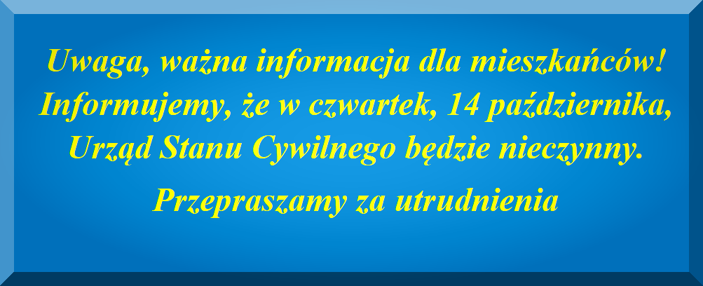 Ilustracja do informacji: Uwaga! Ważna informacja dla Mieszkańców!