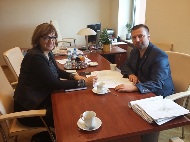 Ilustracja do informacji: Spotkanie burmistrza Międzyrzecza z Członkiem Zarządu Województwa Lubuskiego Alicją Makarską