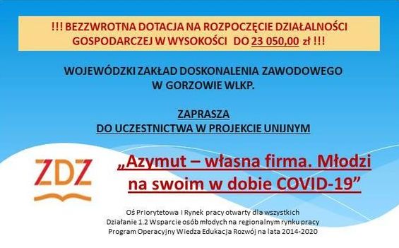 Ilustracja do informacji: Projekt Azymut - własna firma