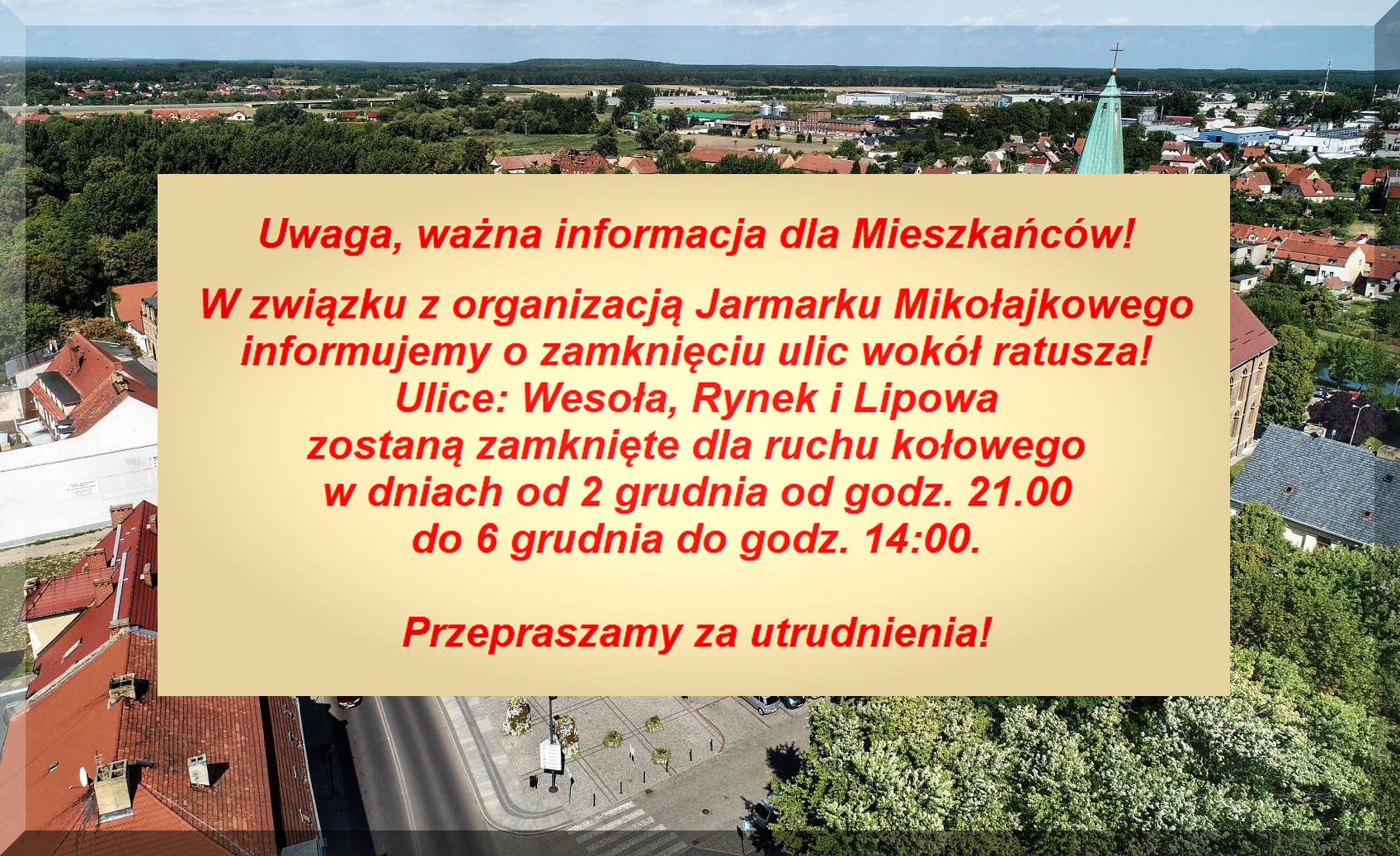 Ilustracja do informacji: Uwaga, ważna informacja dla Mieszkańców!