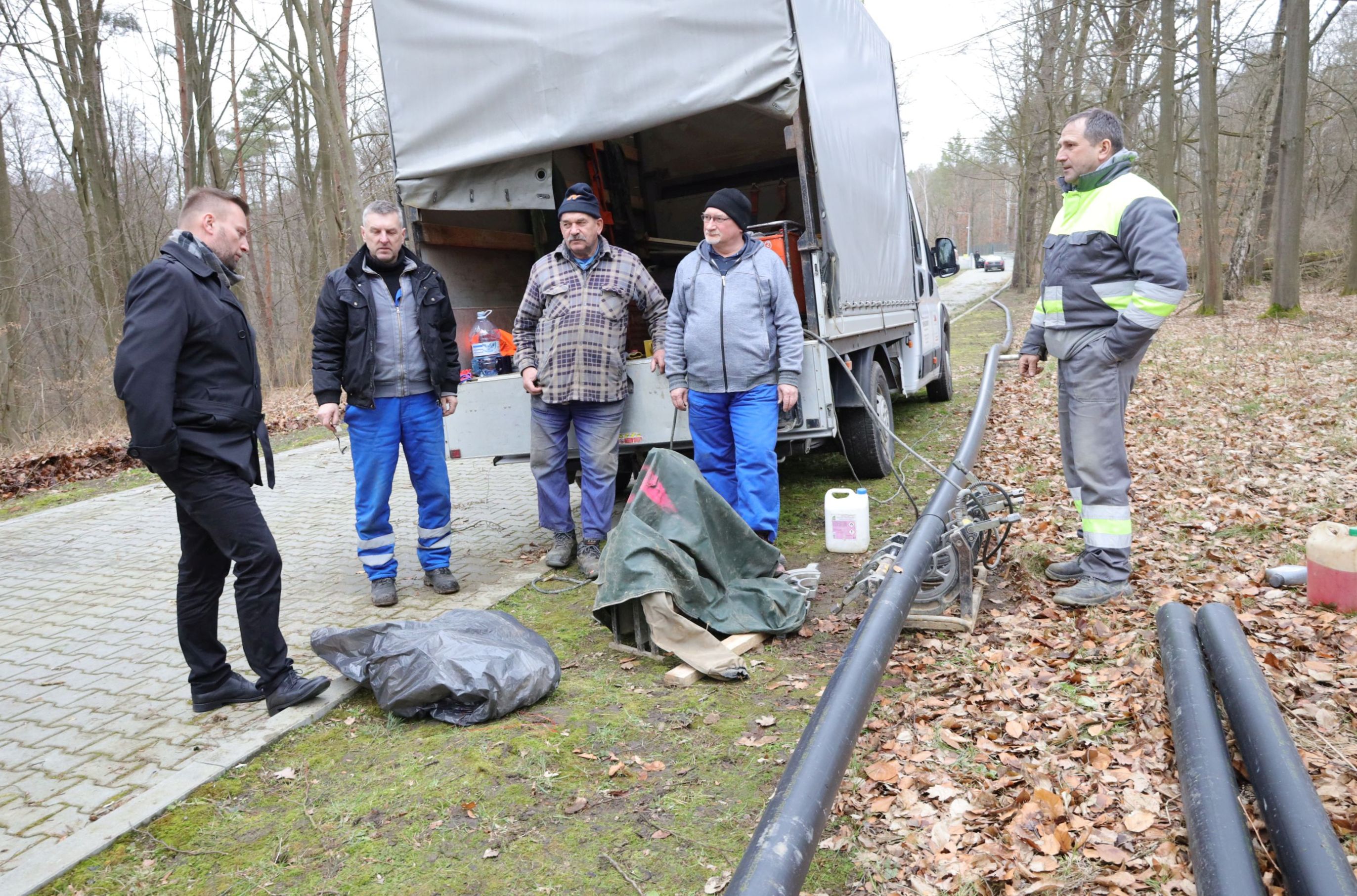 Ilustracja do informacji: W Kęszycy ruszyła budowa kanalizacji 