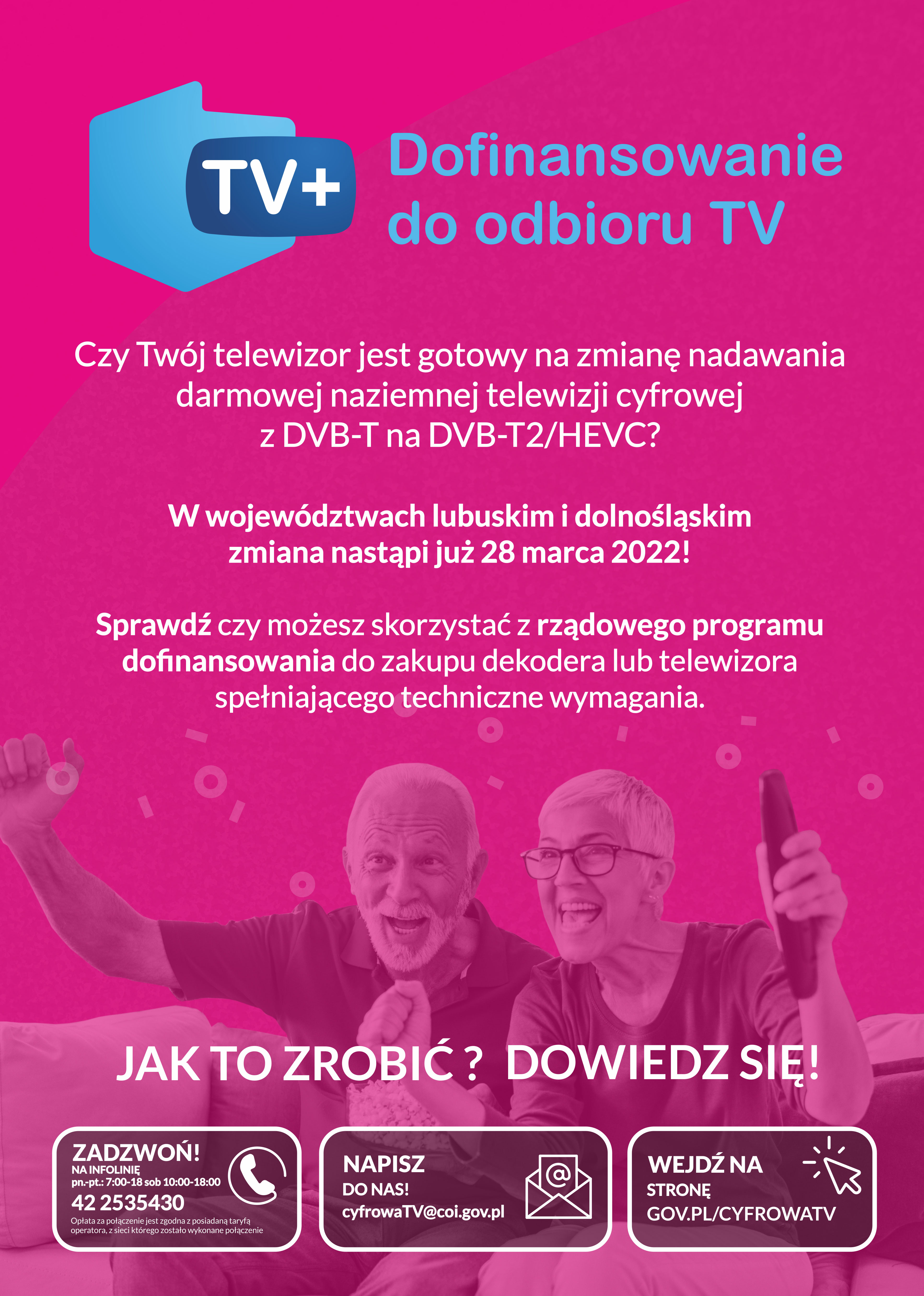 Ilustracja do informacji:  Nowy standard nadawania sygnału cyfrowej telewizji naziemnej