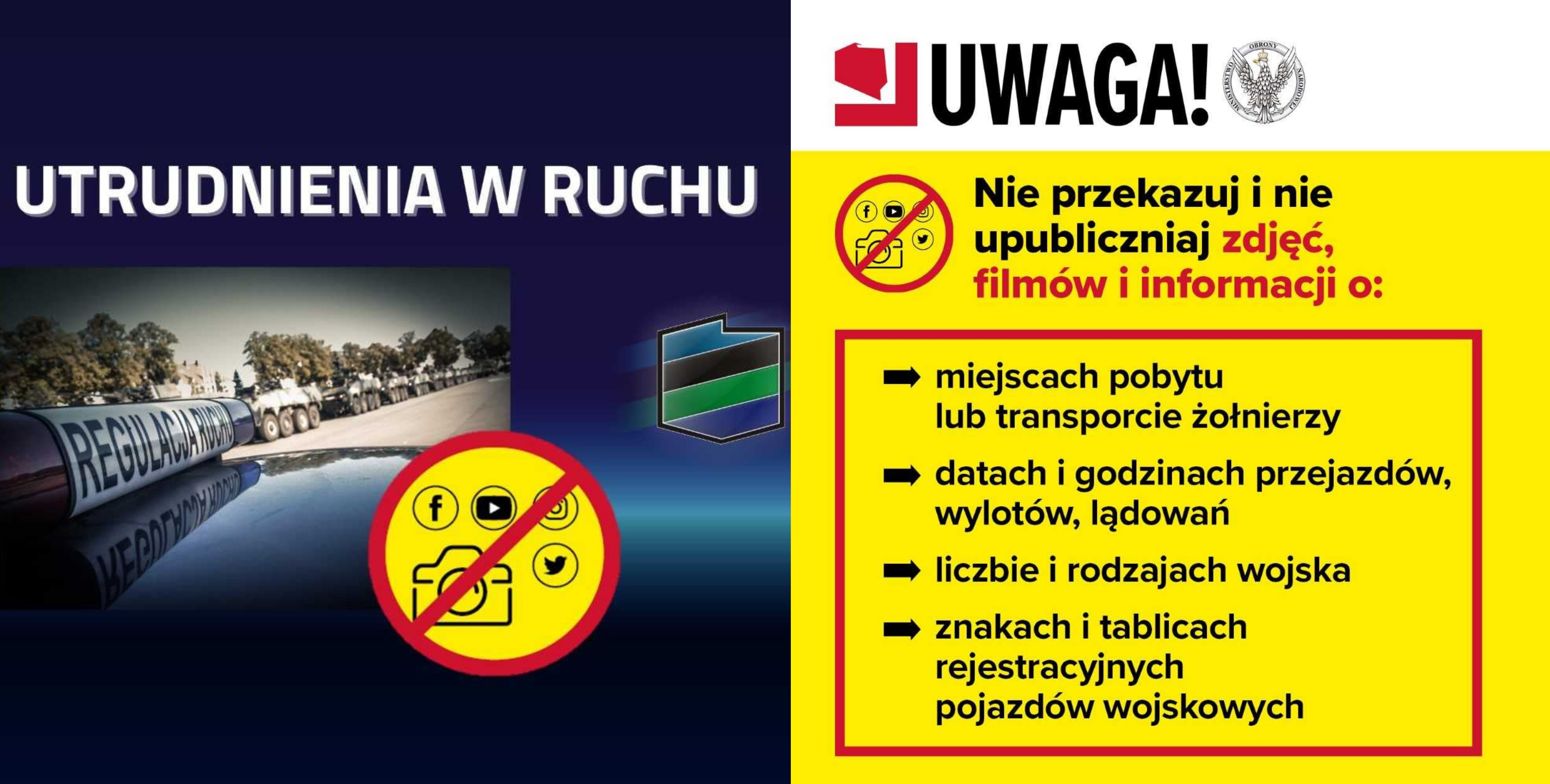 Ilustracja do informacji: Wzmożony ruch pojazdów wojskowych na drogach