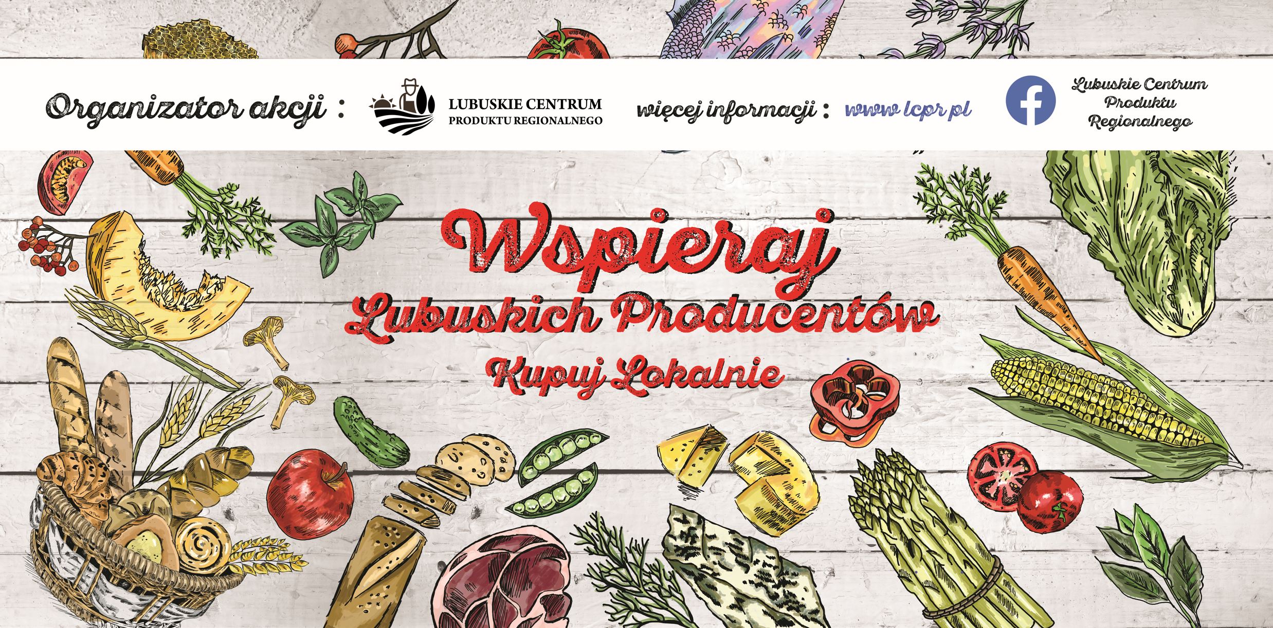 Ilustracja do informacji: Czy słyszeliście już o akcji ,,Wspieraj Lubuskich Producentów. Kupuj lokalnie”?
