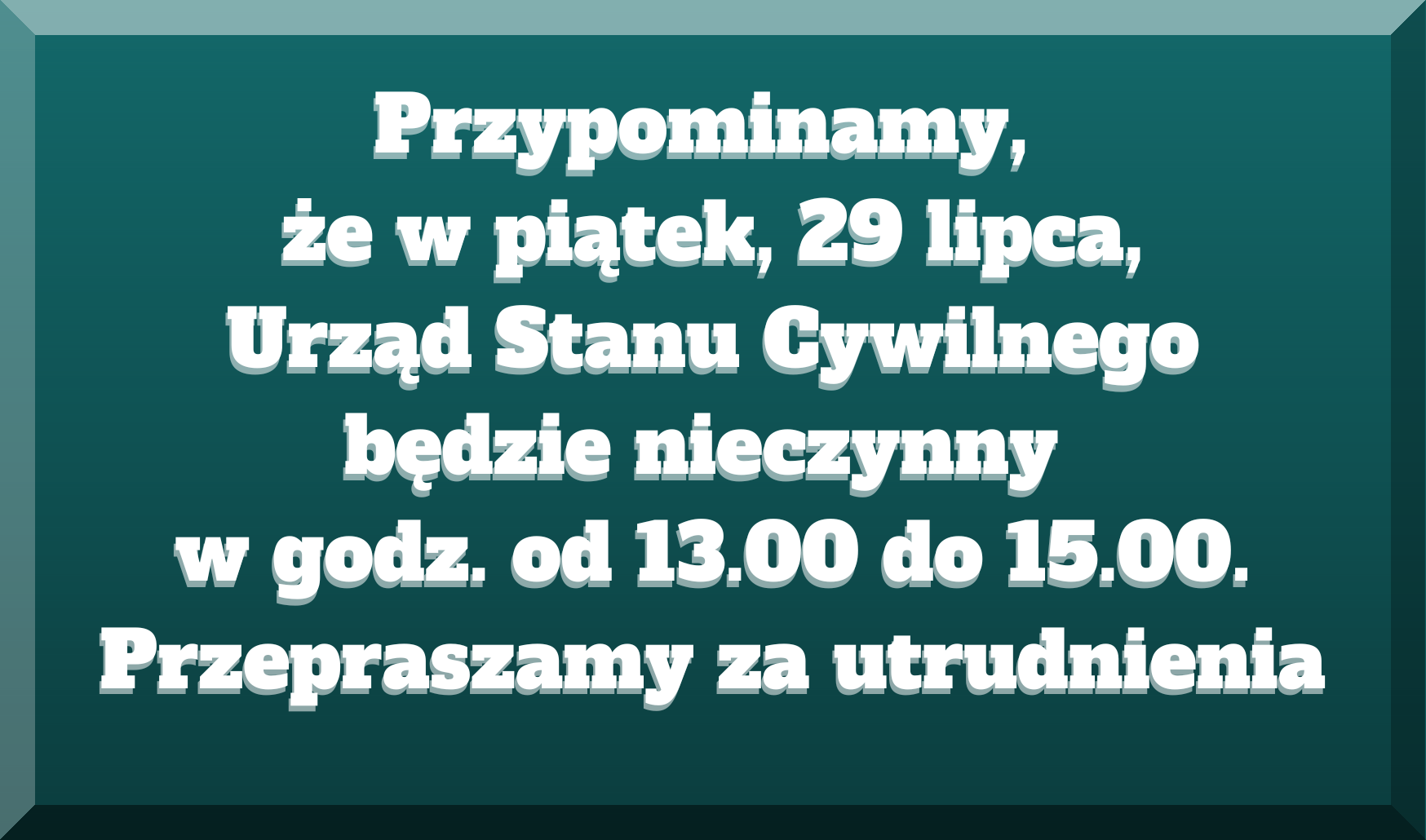 Ilustracja do informacji: Uwaga, ważna informacja dla Mieszkańców!