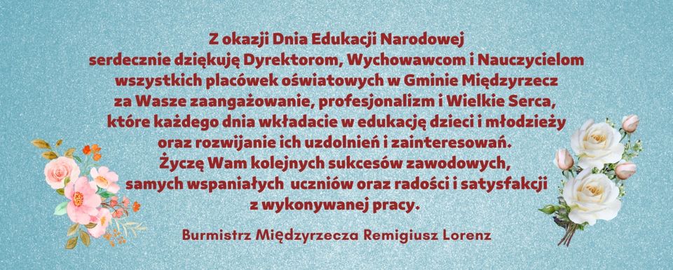 Ilustracja do informacji: Życzenia z okazji Dnia Edukacji Narodowej
