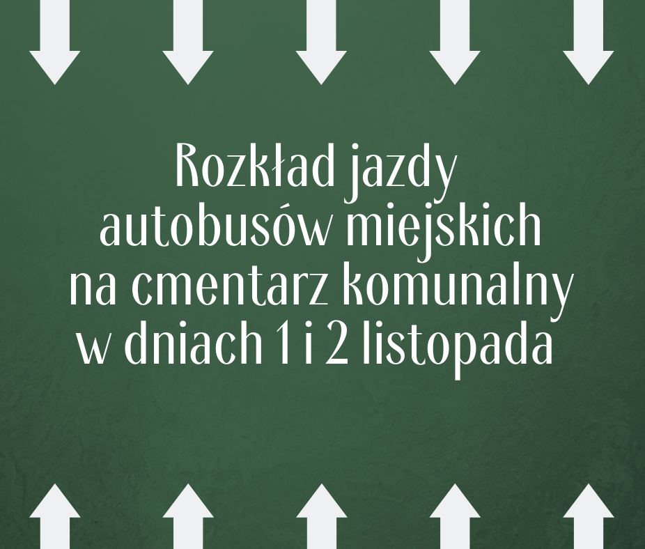 Ilustracja do informacji: Linie autobusowe na cmentarz 