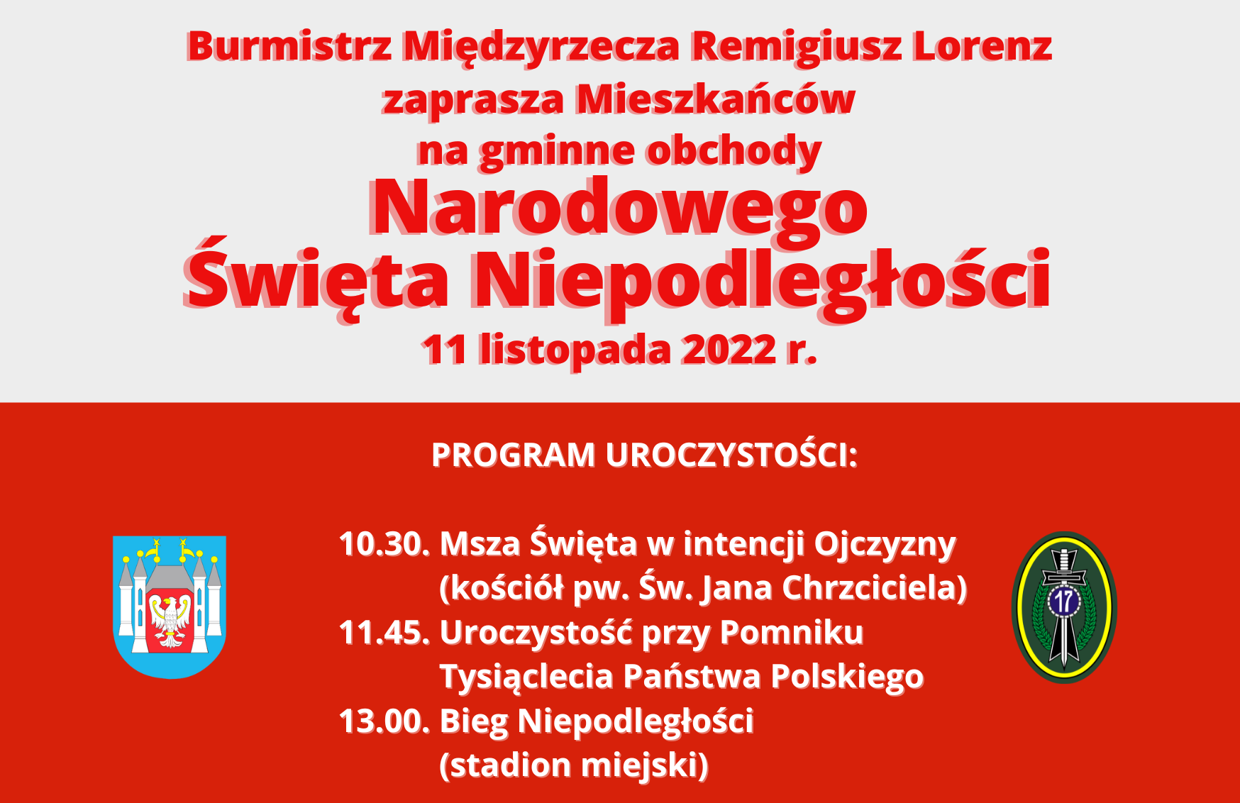 Ilustracja do informacji: Gminne obchody Narodowego Święta Niepodległości