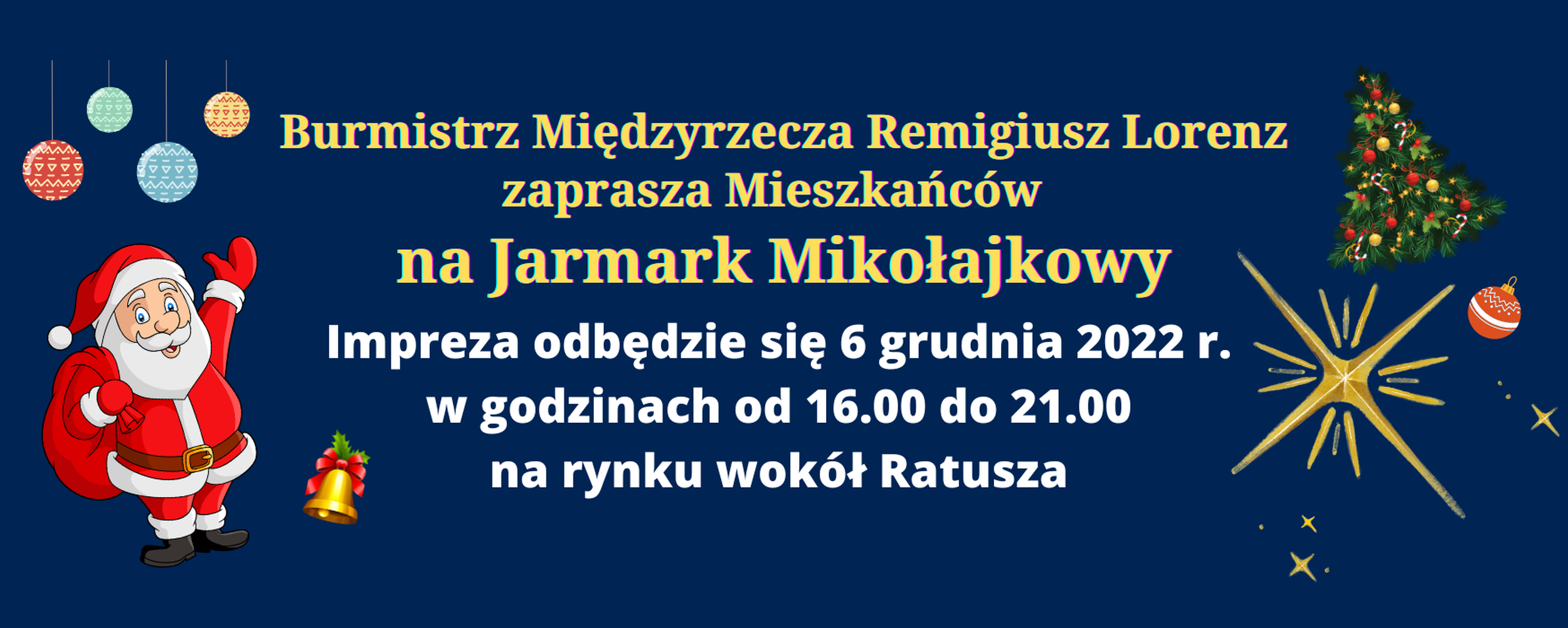 Ilustracja do informacji: Jarmark Mikołajkowy w Międzyrzeczu