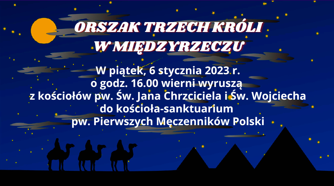Ilustracja do informacji: Orszak Trzech Króli w Międzyrzeczu