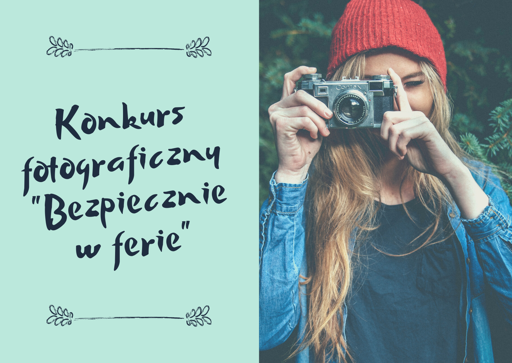 Ilustracja do informacji: Konkurs „Bezpiecznie w ferie”