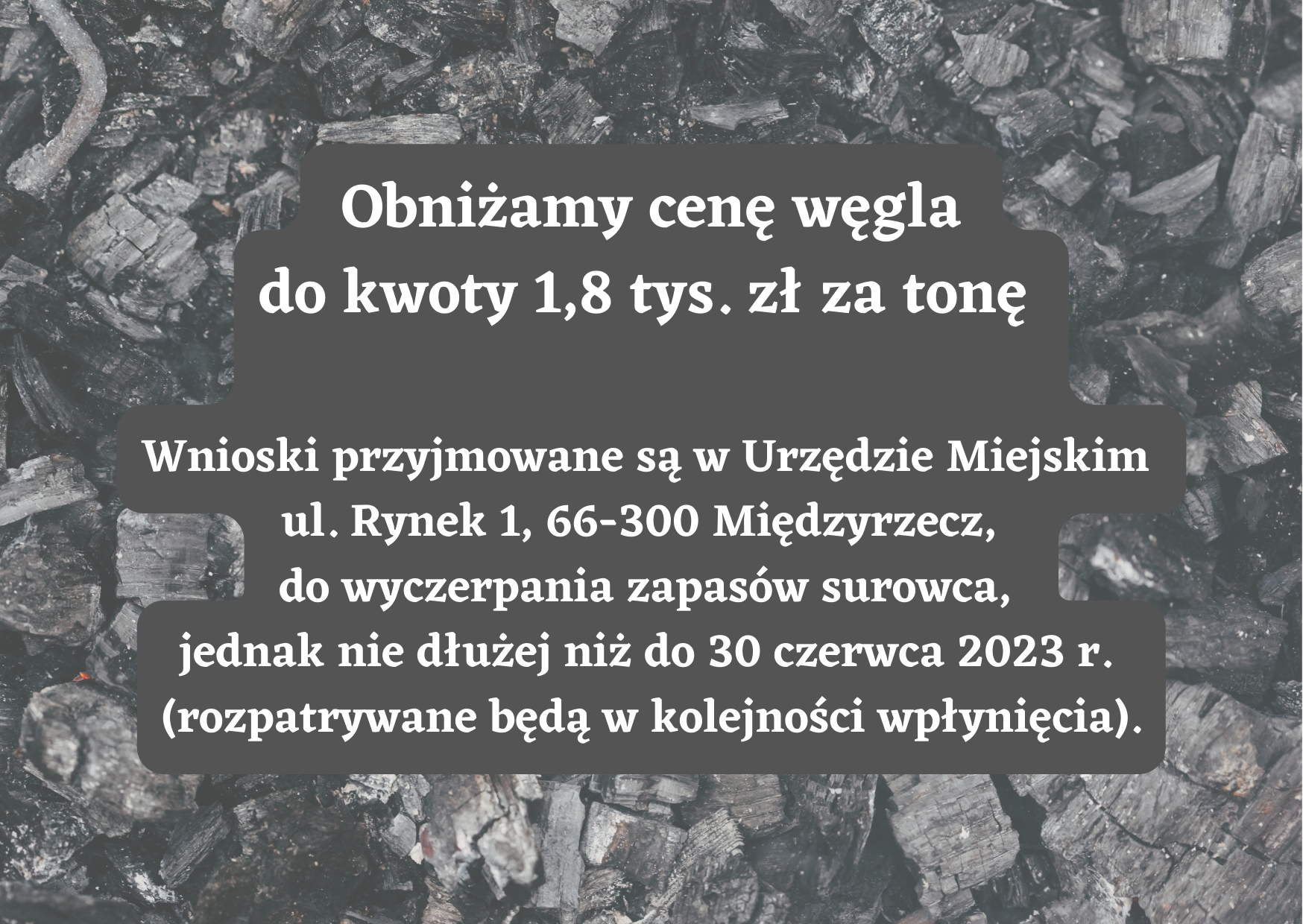 Ilustracja do informacji: Węgiel za 1.8 tys. zł za tonę! 