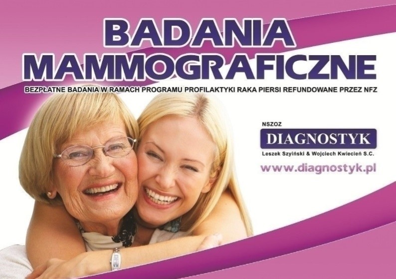 Ilustracja do informacji: Bezpłatne badania mammograficzne