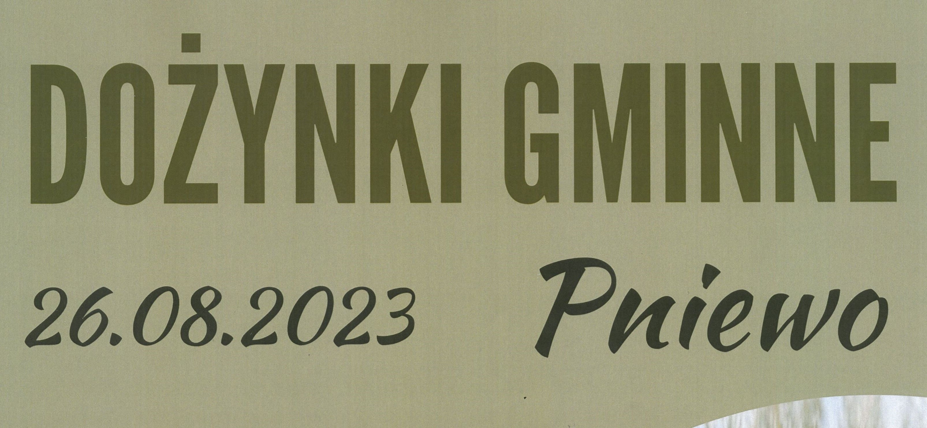 Ilustracja do informacji: Gminne dożynki w Pniewie 