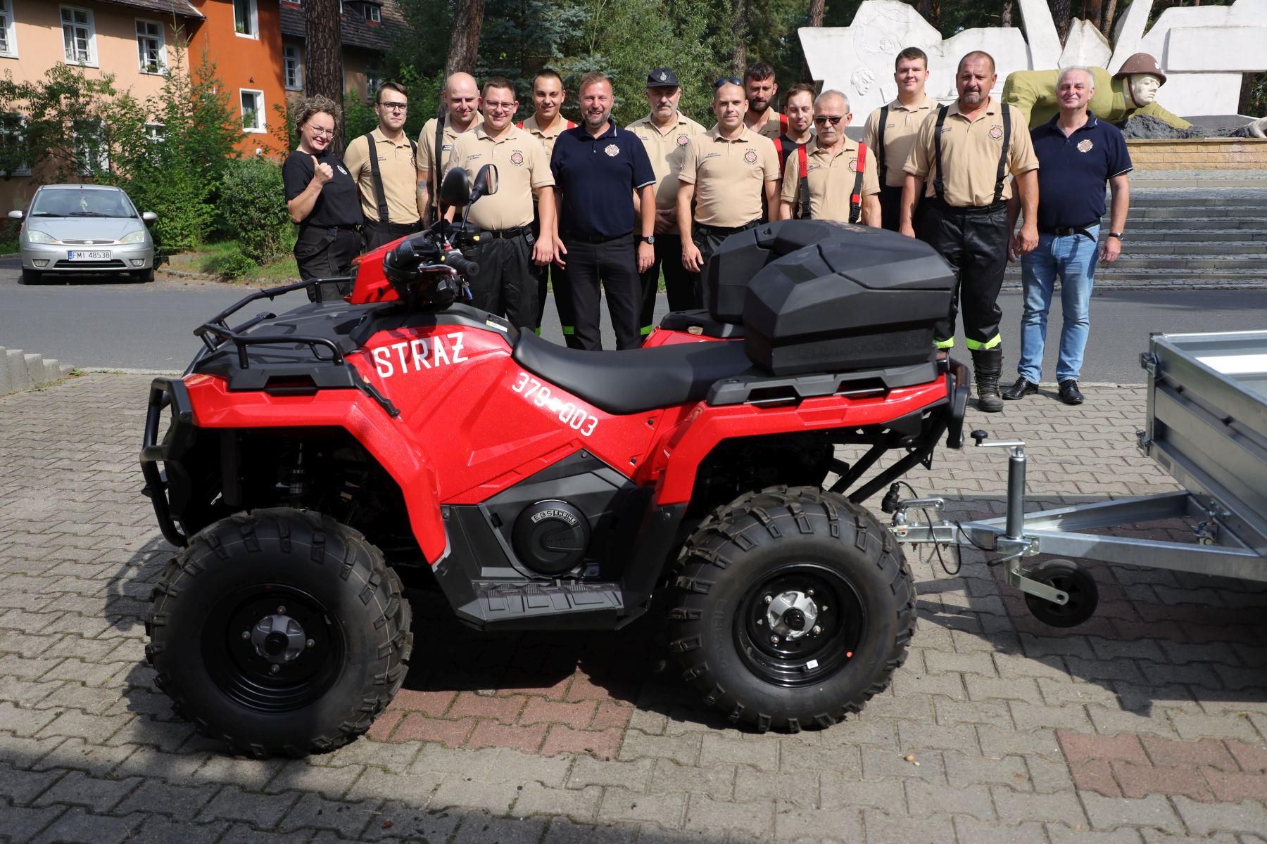Ilustracja do informacji: Pierwszy strażacki quad w gminie Międzyrzecz