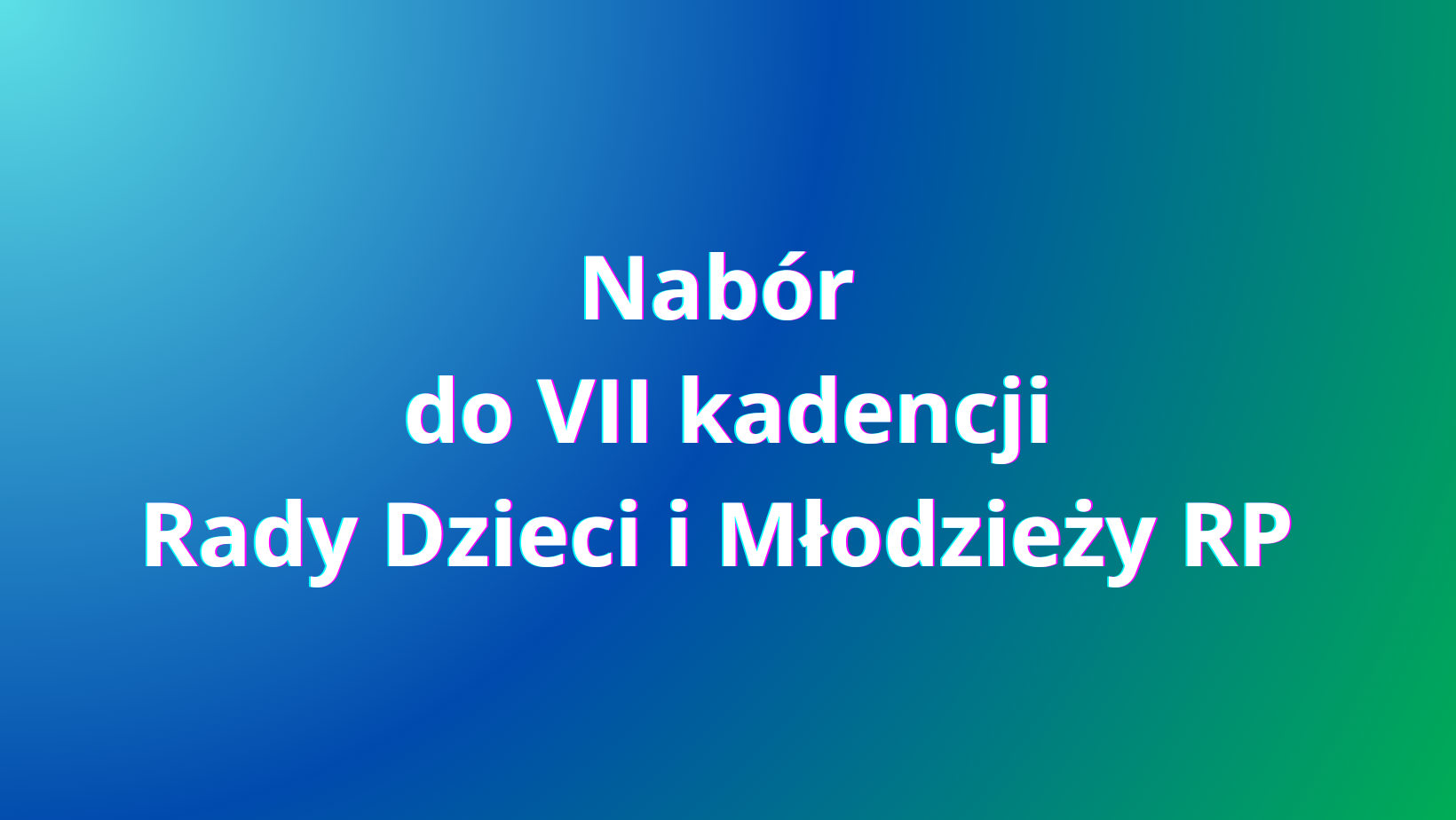 Ilustracja do informacji: Nabór do VII kadencji Rady Dzieci i Młodzieży RP