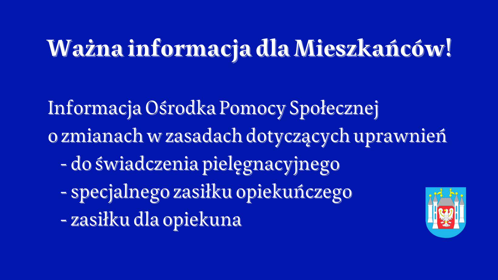 Ilustracja do informacji: Informacja Ośrodka Pomocy Społecznej 