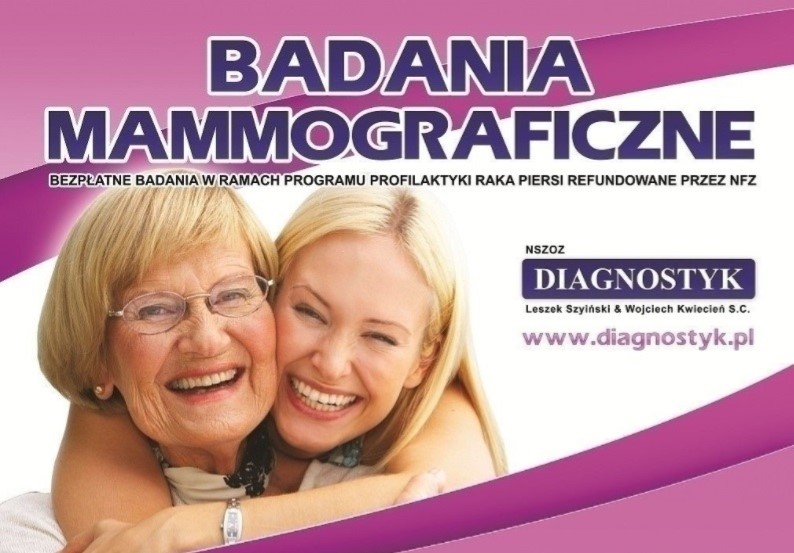 Ilustracja do informacji: Badania mammograficzne w Międzyrzeczu