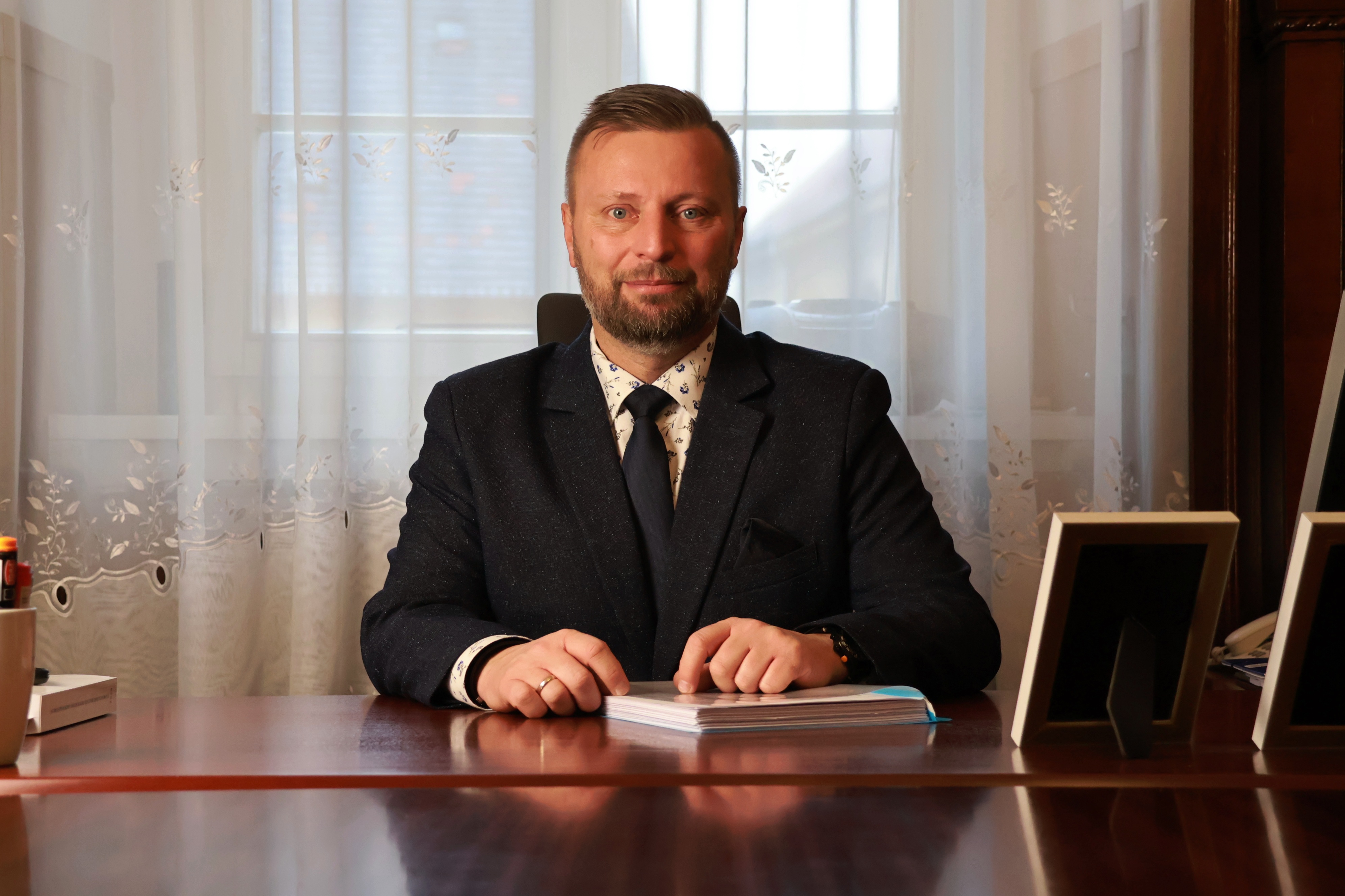 Ilustracja do informacji: Rozmowa z burmistrzem Międzyrzecza Remigiuszem Lorenzem.