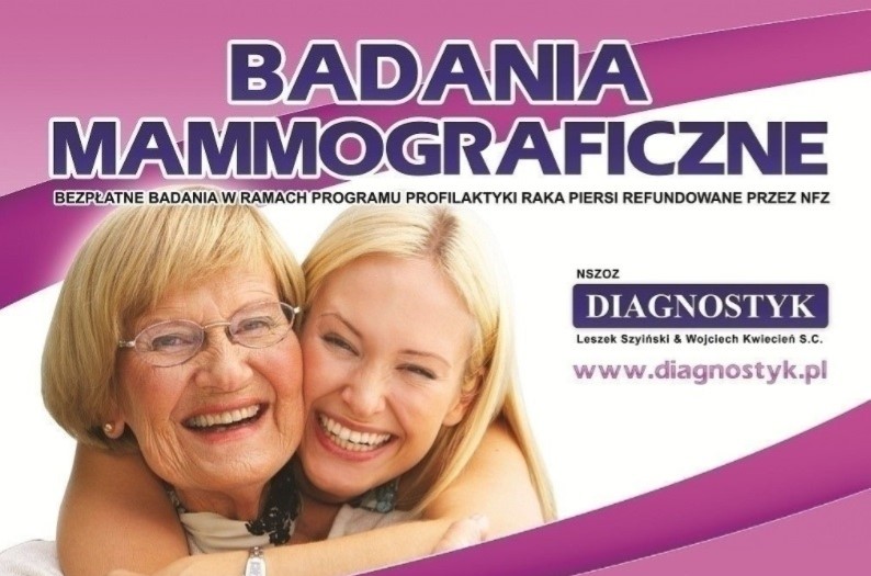 Ilustracja do informacji: Badania mammograficzne w Międzyrzeczu
