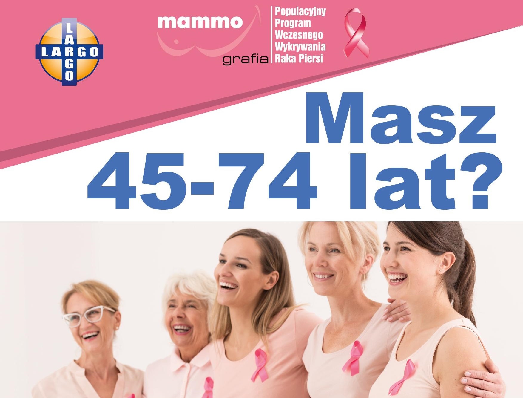 Ilustracja do informacji: Zapraszamy Panie na badania mammograficzne