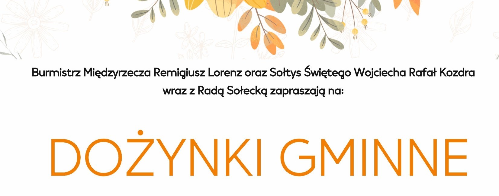 Ilustracja do informacji: Zapraszamy na Gminne Dożynki