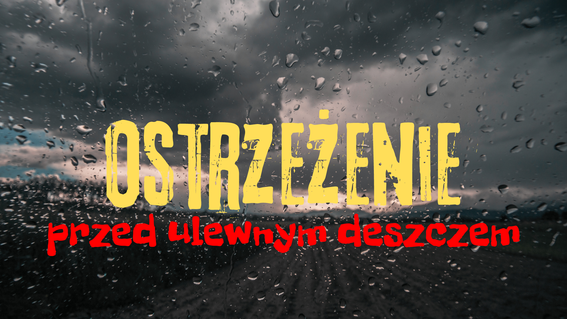 Ilustracja do informacji: Ostrzeżenie przed silnymi opadami deszczu 