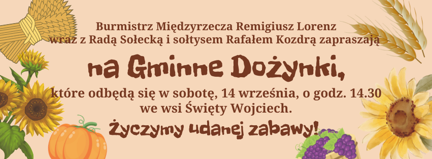 Ilustracja do informacji: Zapraszamy na Gminne Dożynki!