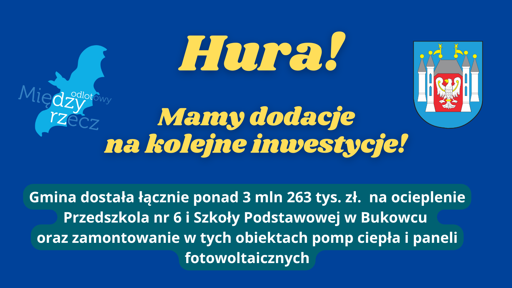 Ilustracja do informacji: Mamy to! Gmina dostała kolejne dotacje