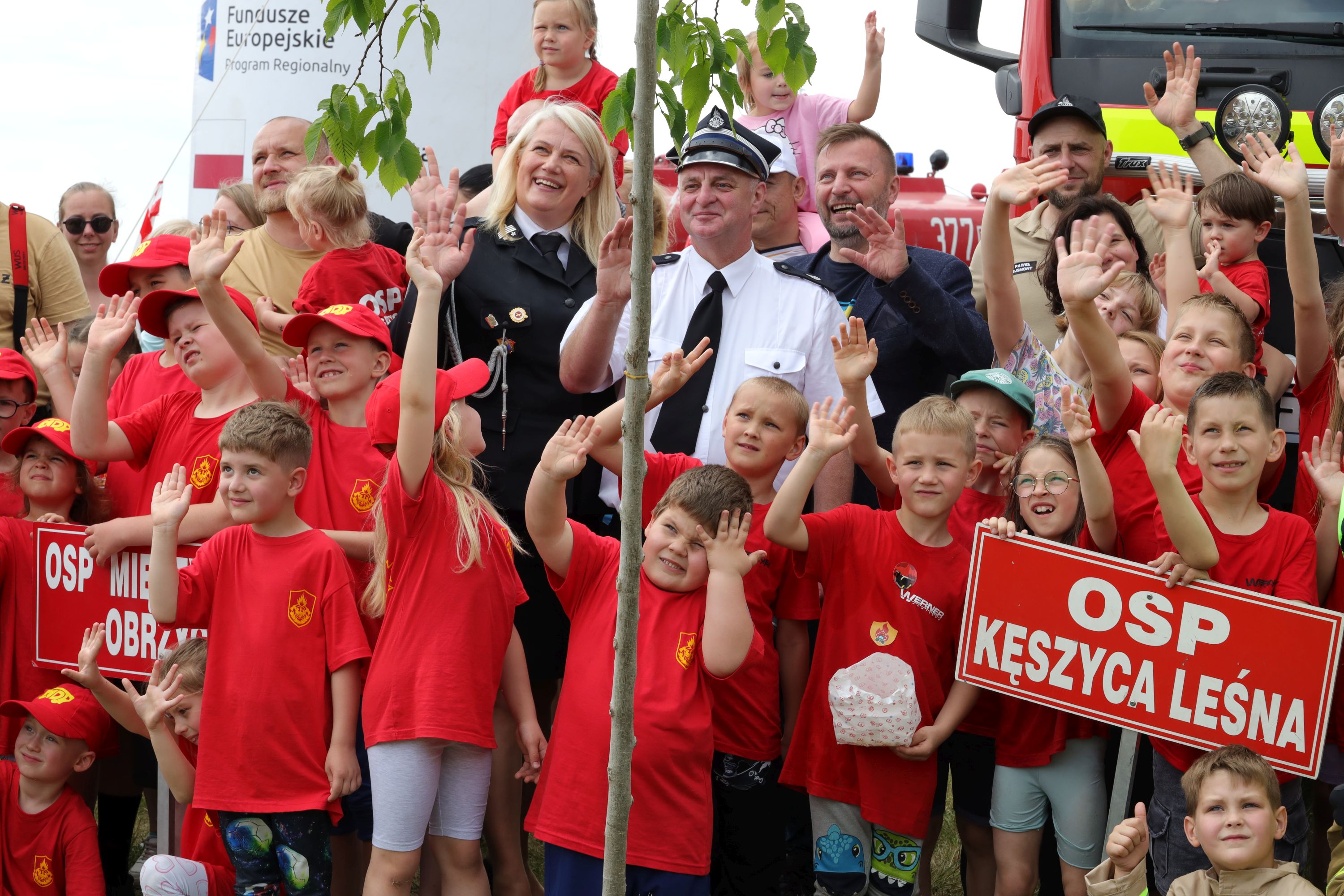 Ilustracja do informacji: Sportowe zmaganiach przyszłych strażaków