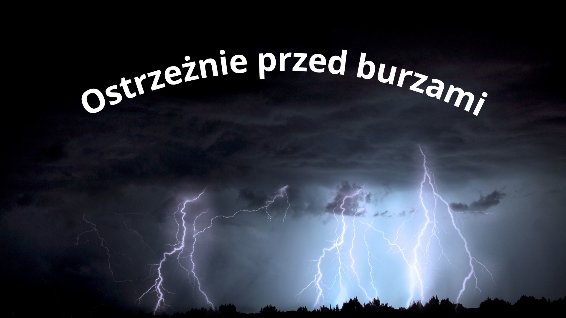 Ilustracja do informacji: Ostrzeżenie przed burzami z silnym wiatrem