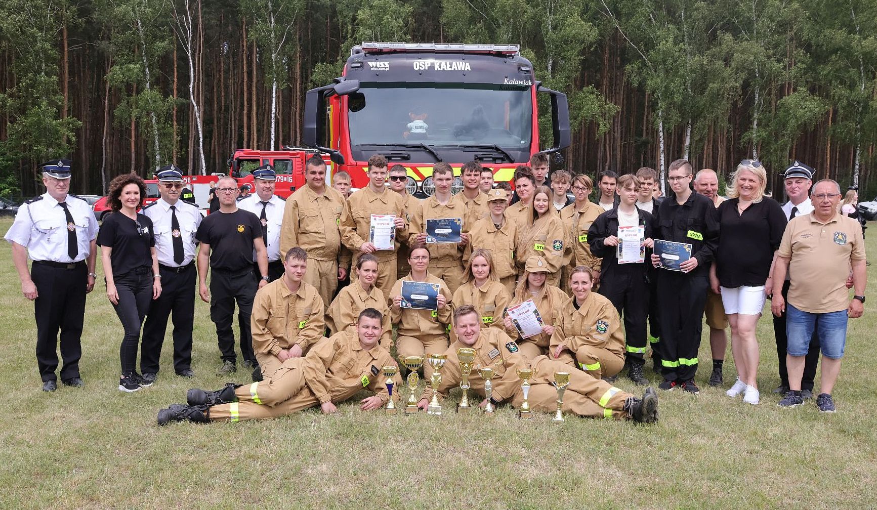 Ilustracja do informacji: Skąd są najlepsi strażacy? Z Kaławy oczywiście!