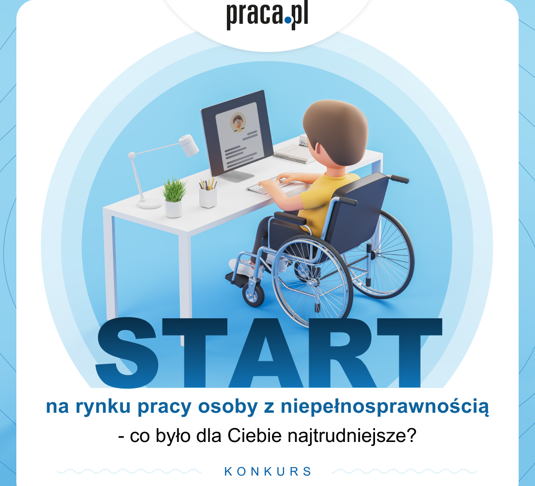 Ilustracja do informacji: Konkurs dla osób z niepełnosprawnością od Praca.pl