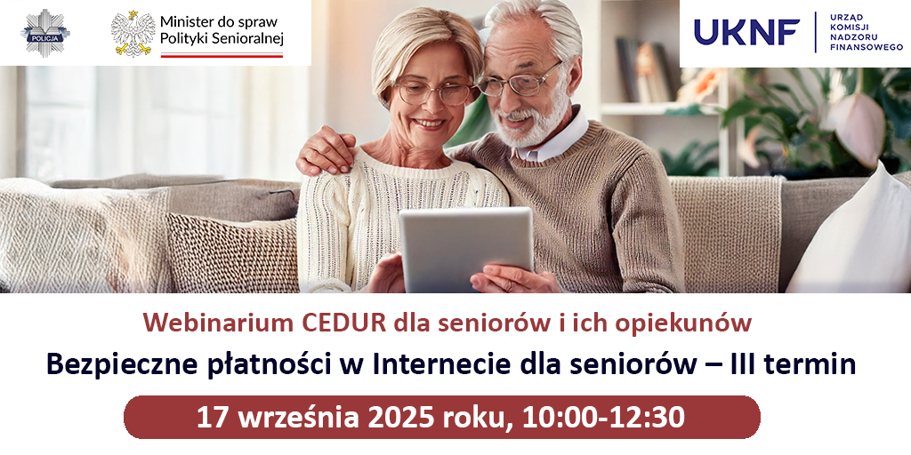 Ilustracja do informacji: Bezpłatne webinarium dla seniorów