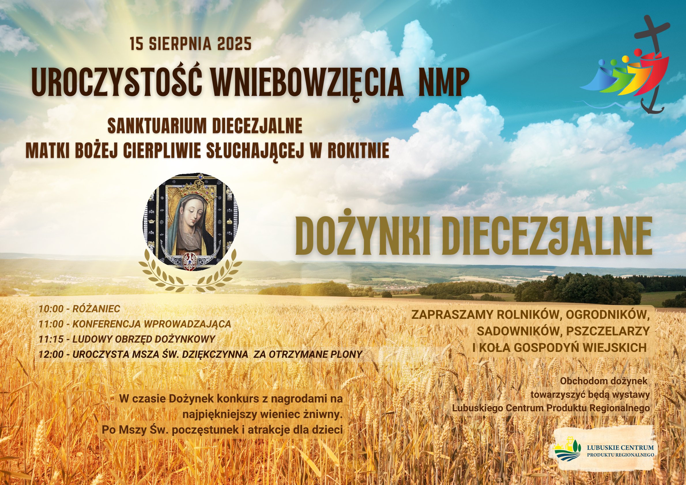 Ilustracja do informacji: Diecezjalne dożynki w Rokitnie