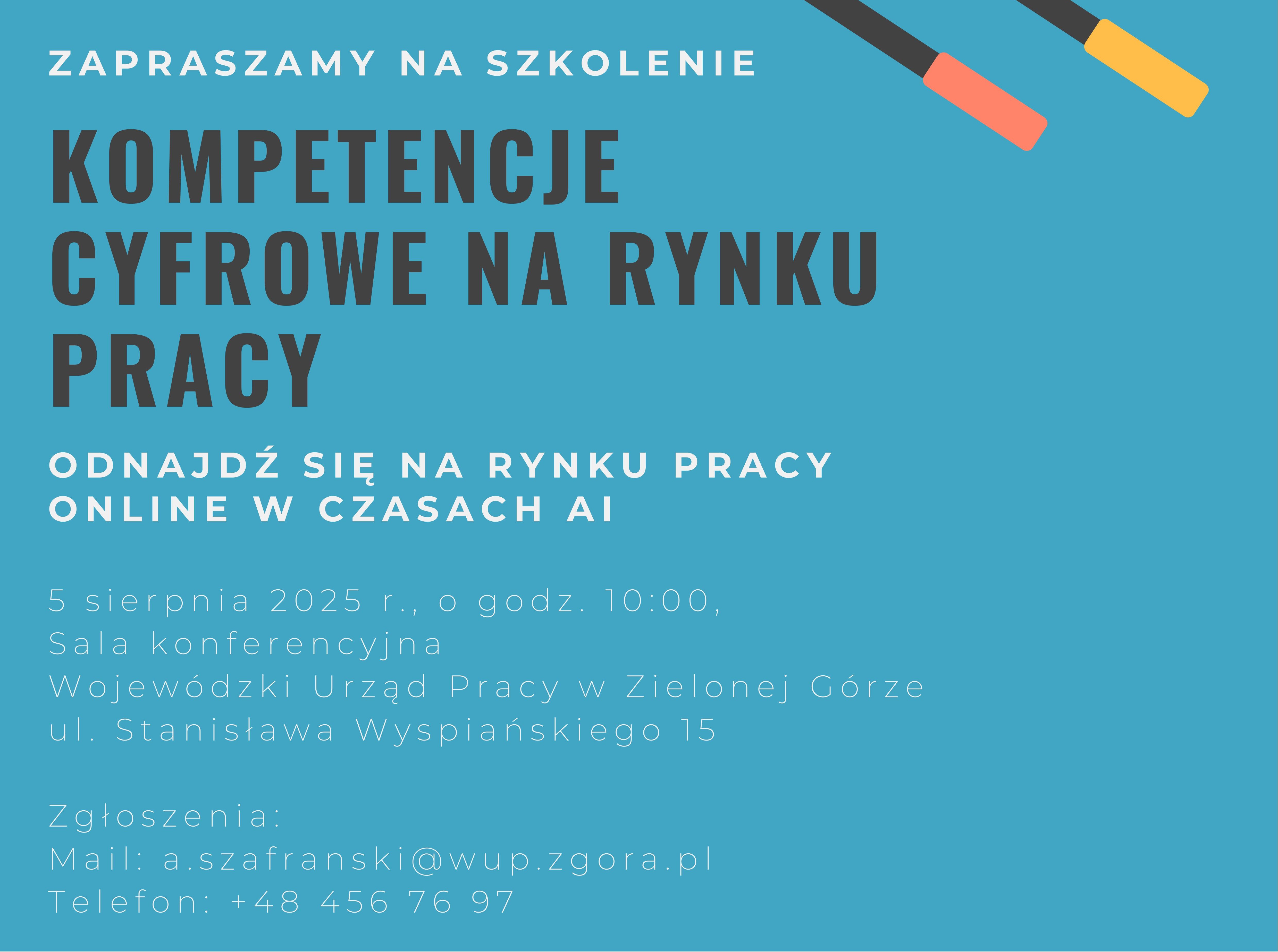 Ilustracja do informacji: Zapraszamy na szkolenie odnajdź się na rynku pracy online w czasach ai 