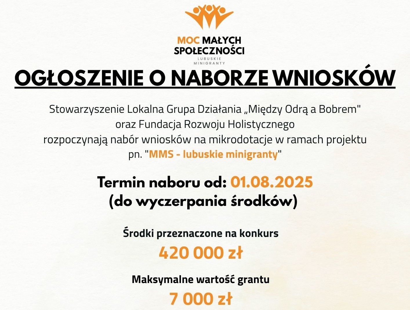Ilustracja do informacji: Nabór wniosków na mikrodotacje 