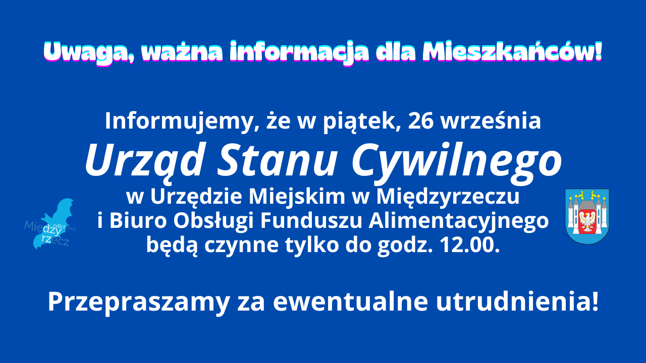 Ilustracja do informacji: Uwaga, ważna informacja dla Mieszkańców!